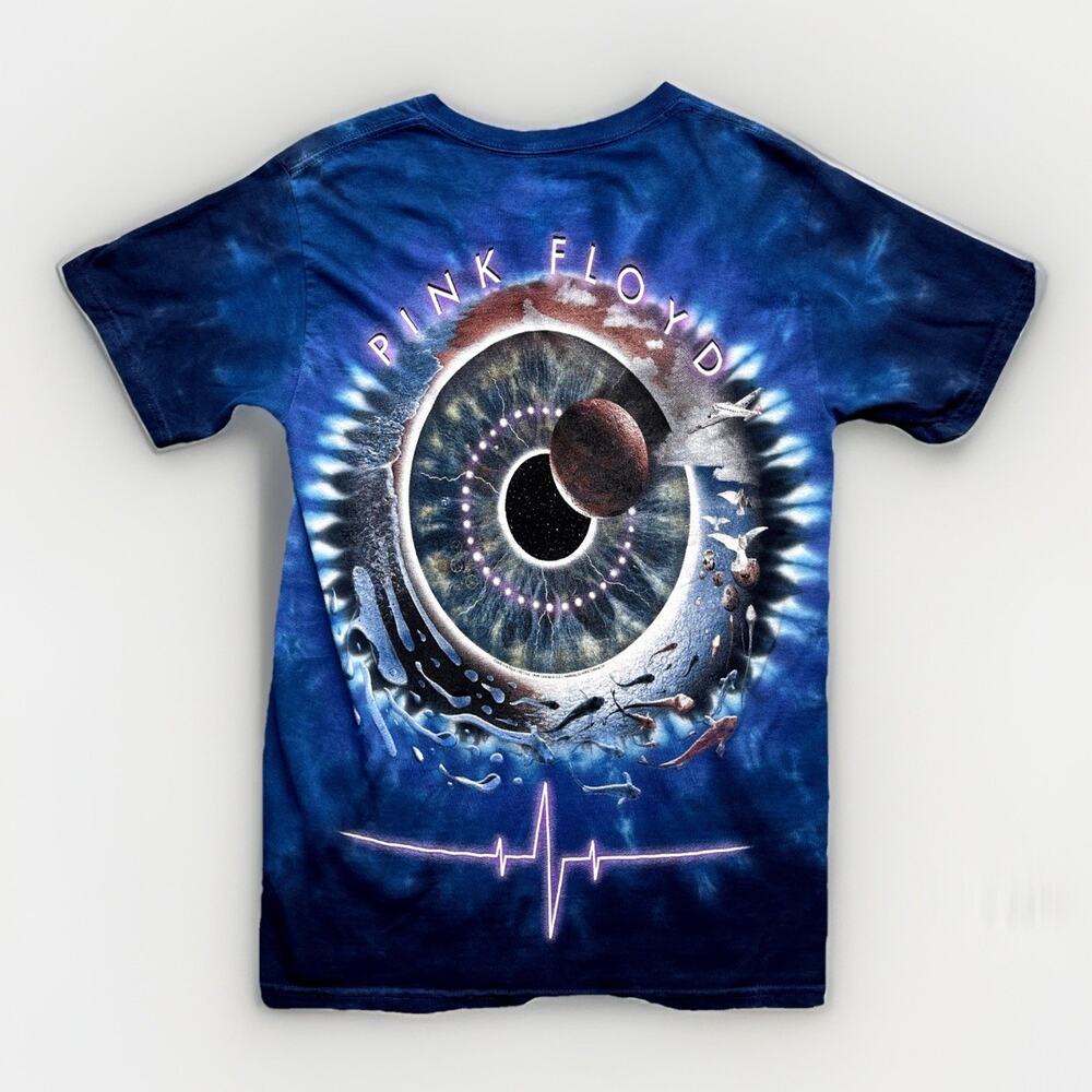 Liquid Blue 2005 Pink Floyd Shirt Mens Small Pulse Concentric 2 Sided Tie Dye
